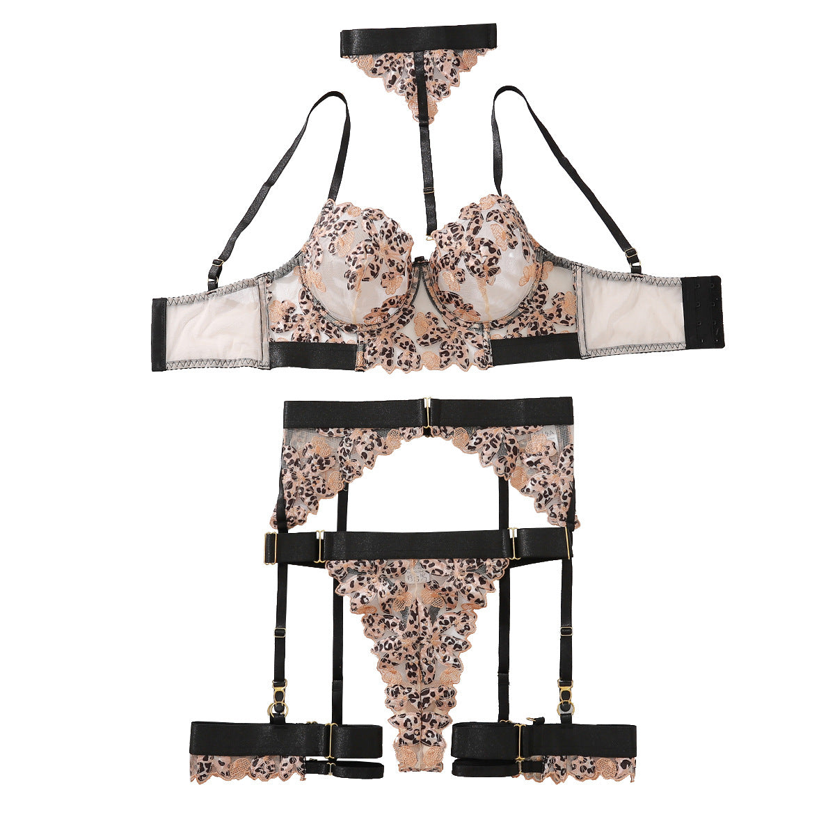 Regal Lace Choker Lingerie Set