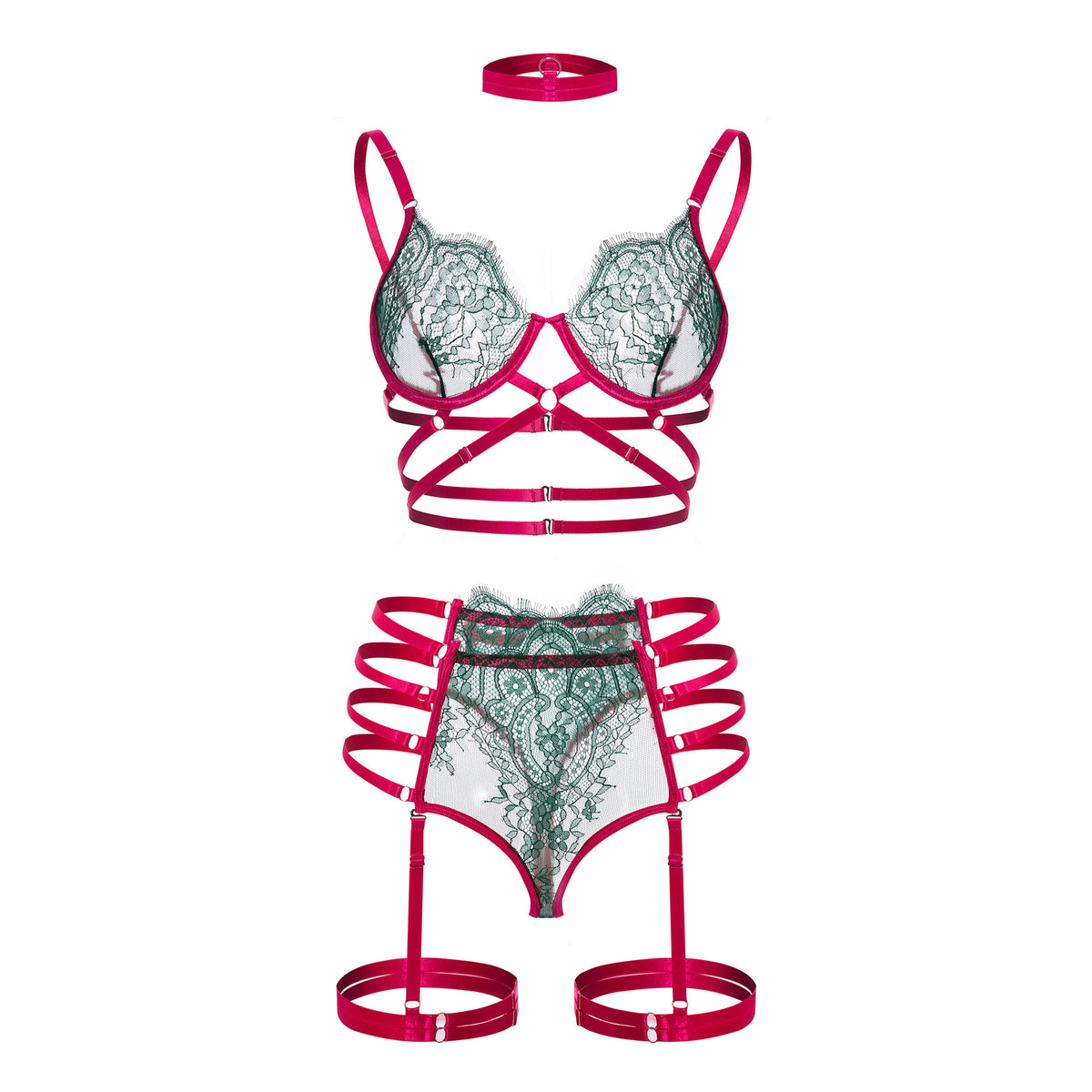 Emerald Dedire Lingerie Set