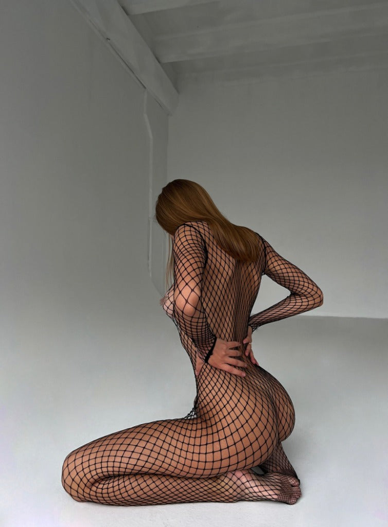 Obsession Noir Fishnet Bodysuit