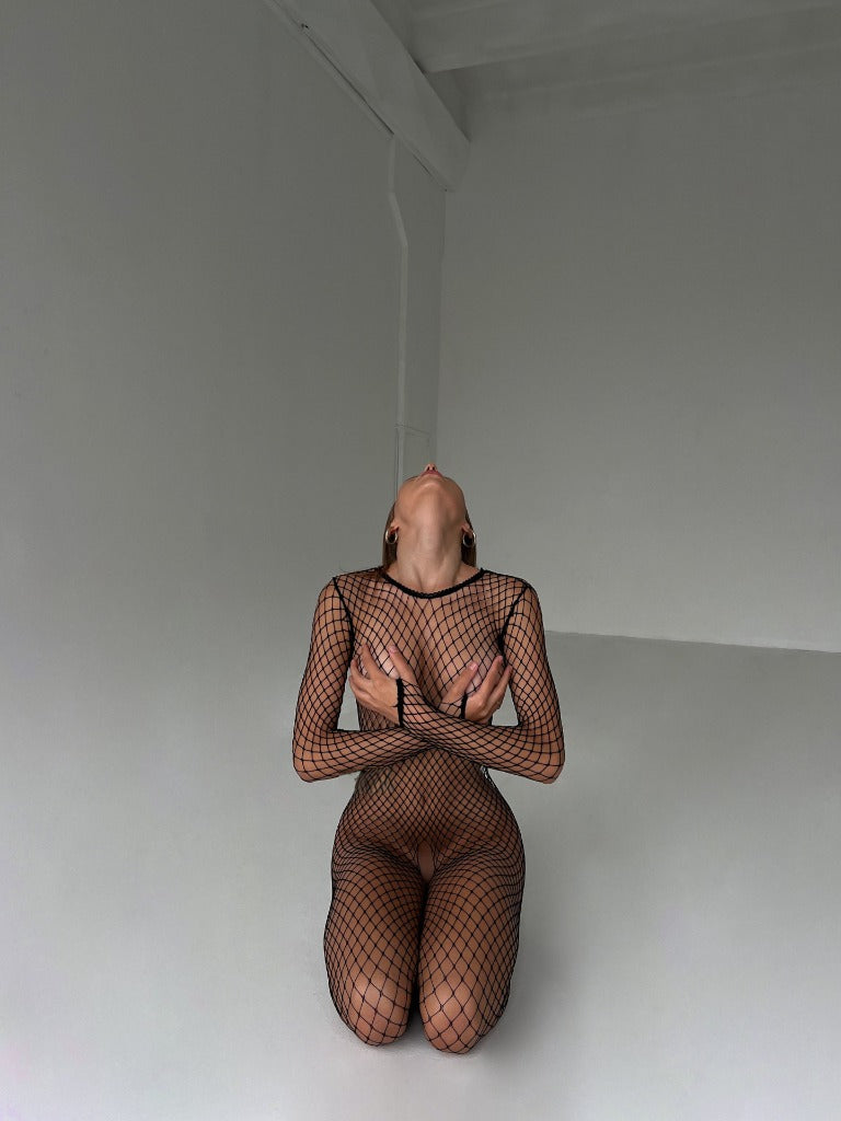 Obsession Noir Fishnet Bodysuit